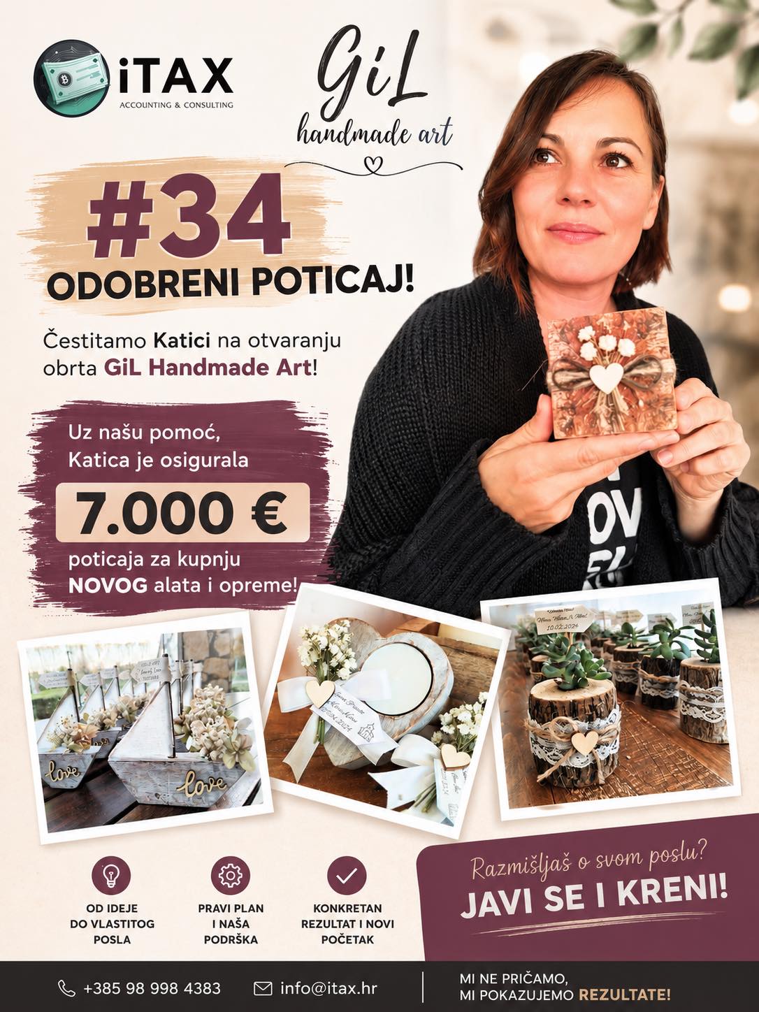 GiL Handmade Art — Katica Vukorepa, odobreni poticaj 7.000 €